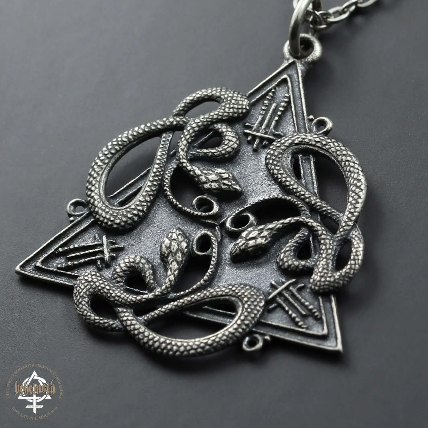 Behemoth '666' sterling silver necklace - Image 3