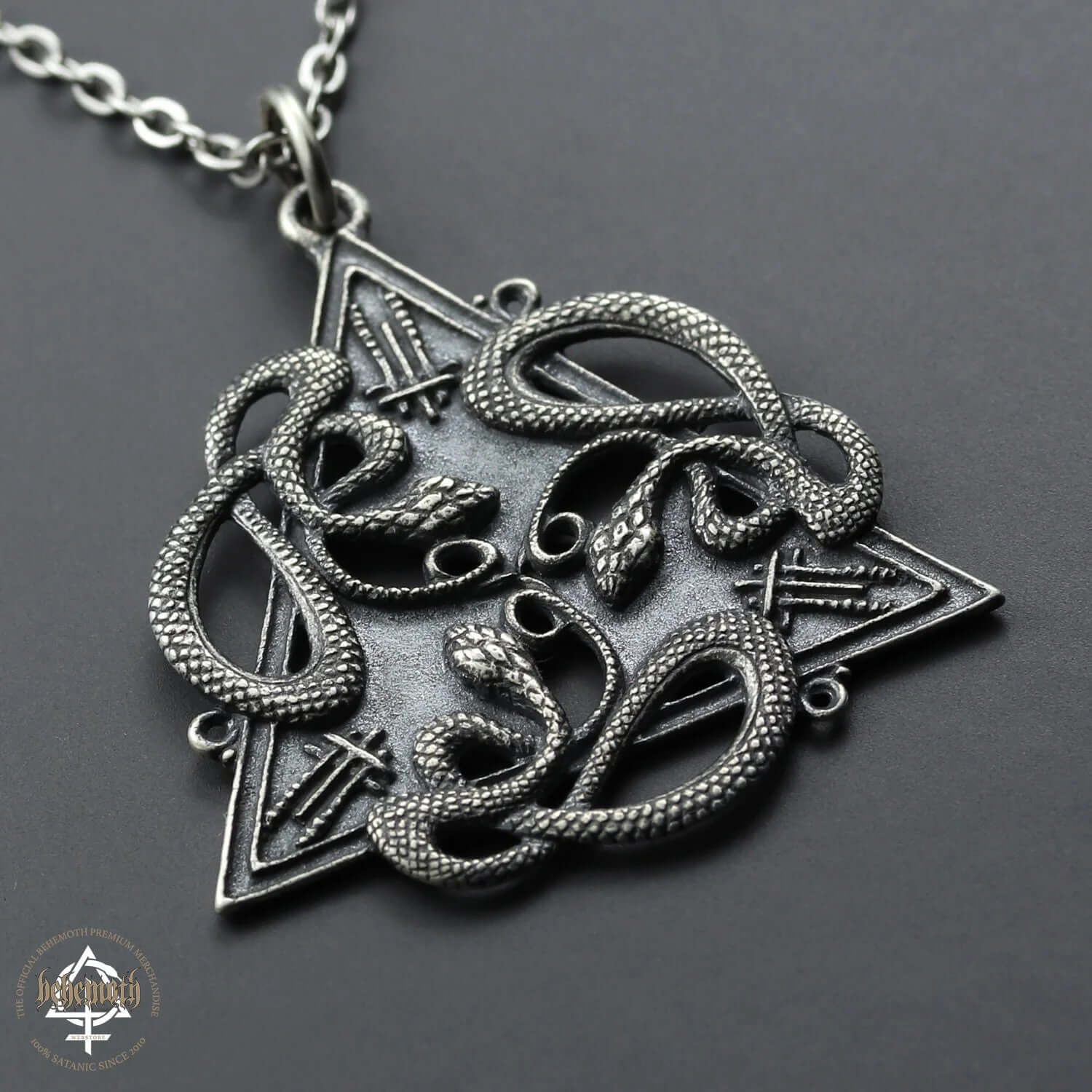 Behemoth '666' sterling silver necklace - Image 5
