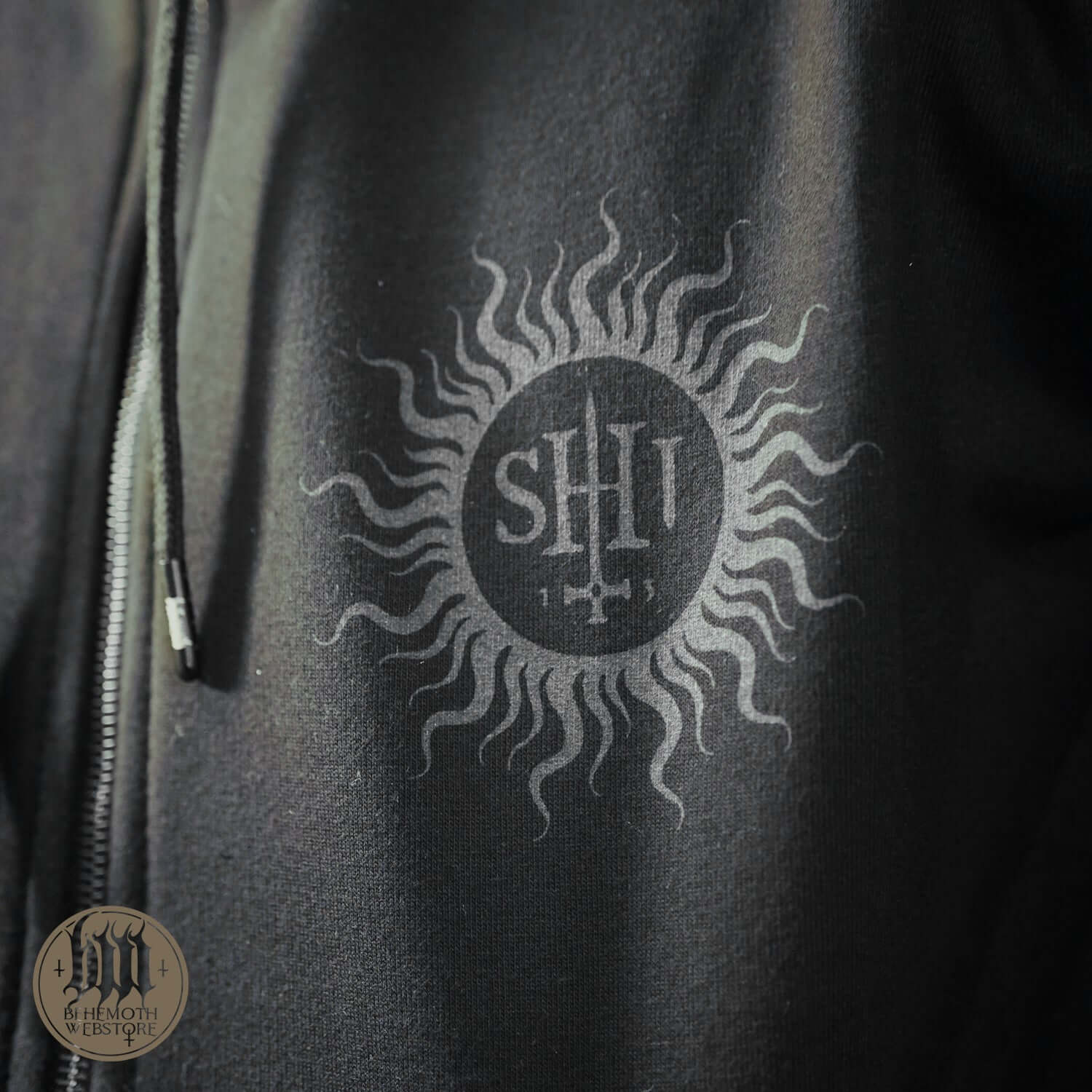 Behemoth TSOG 'Absolvte Black' hooded sweatshirt with zip - Image 3