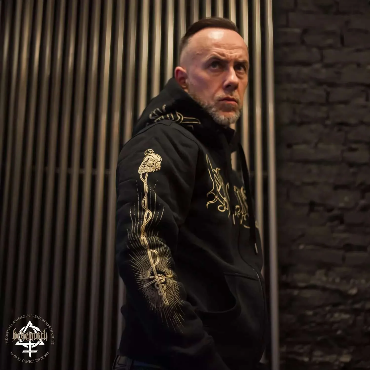 Behemoth 'Adalbert' hooded sweatshirt with zip - Image 2