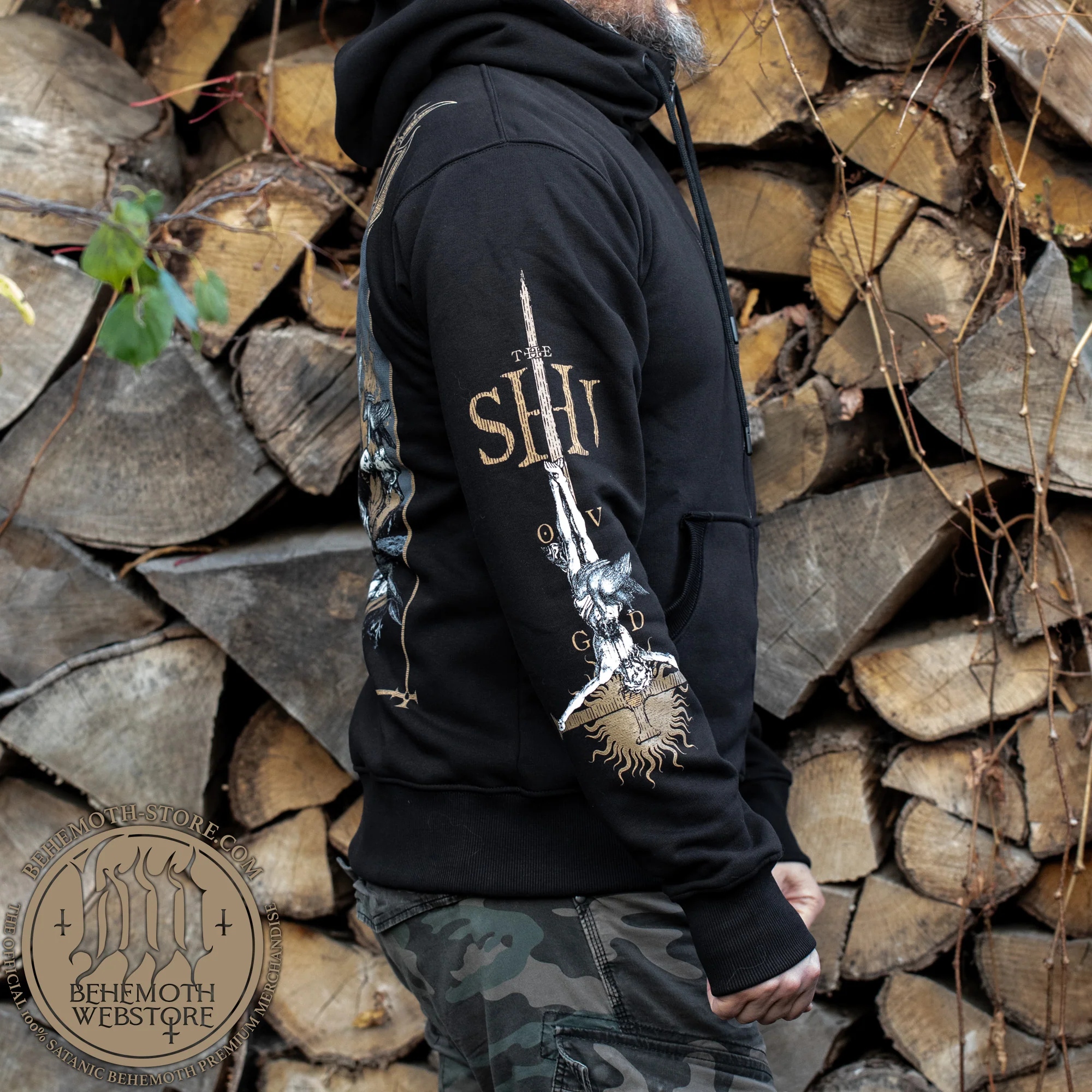 Behemoth 'Avgvr - The Dread Vvltvre' hooded sweatshirt with zip - Image 3