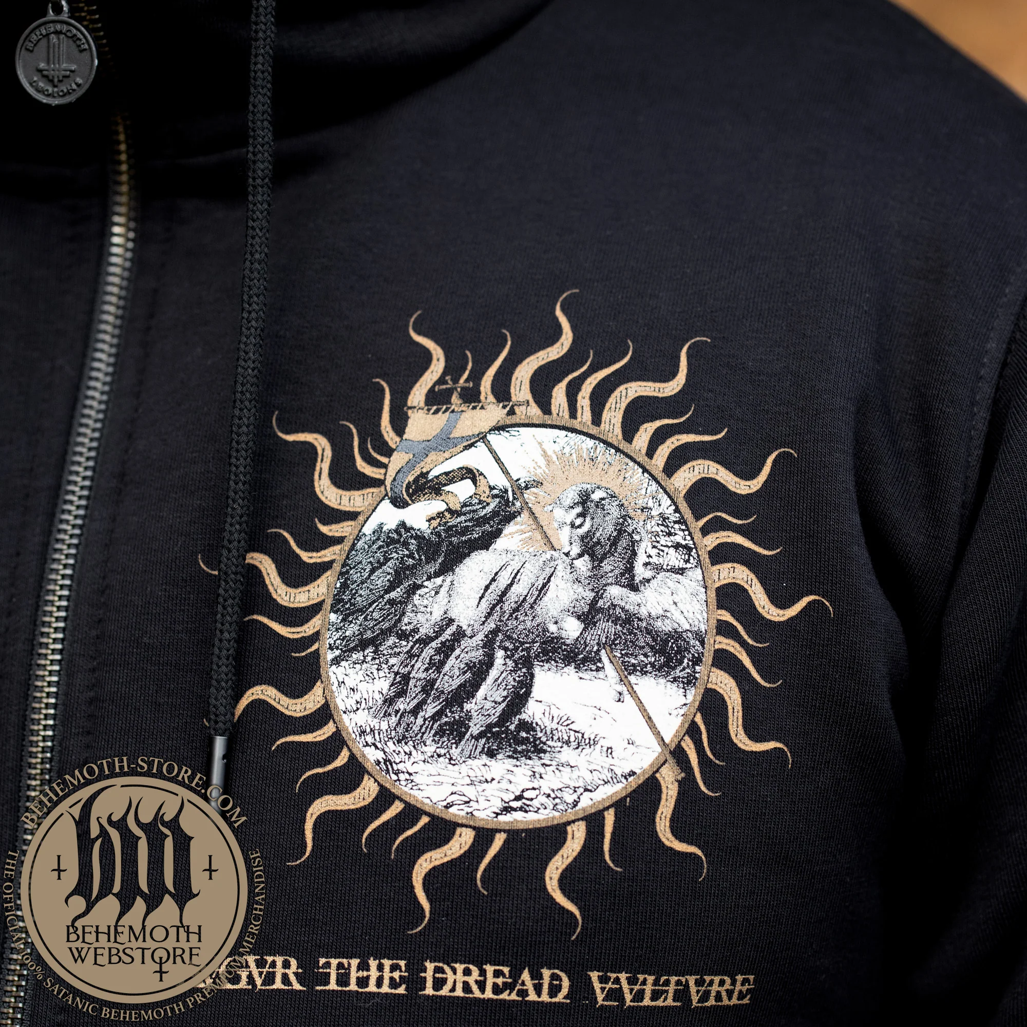 Behemoth 'Avgvr - The Dread Vvltvre' hooded sweatshirt with zip - Image 6