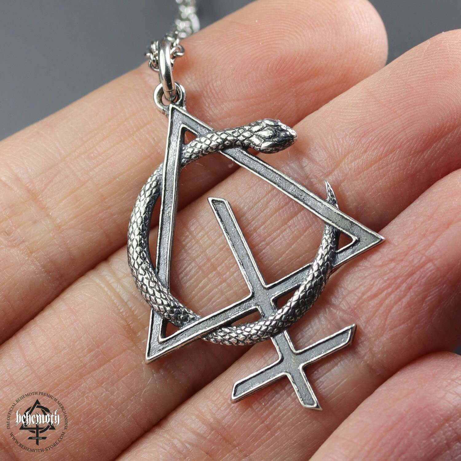 Behemoth 'CONTRA' sterling silver necklace - Image 5