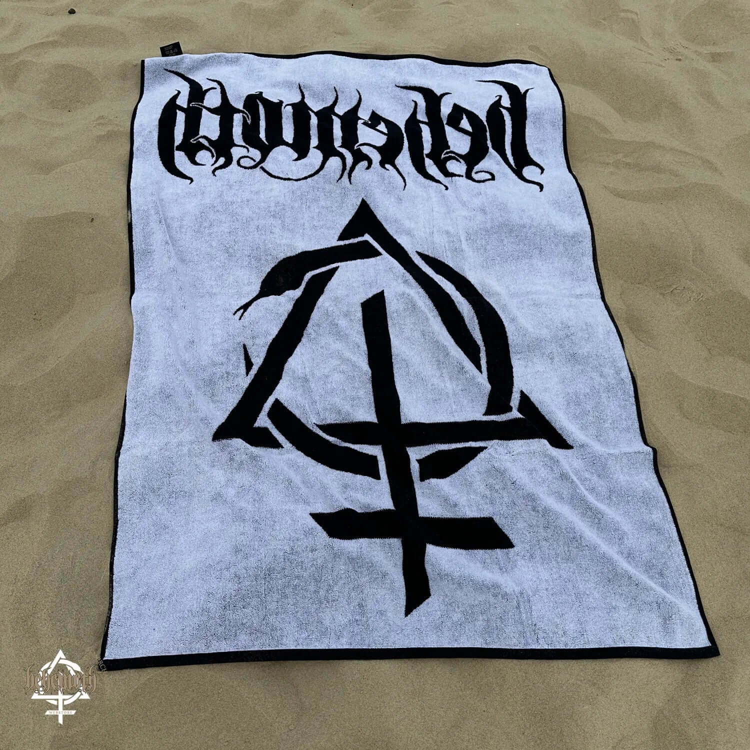 A woven 100% cotton towel Behemoth 'Contra' - Image 3