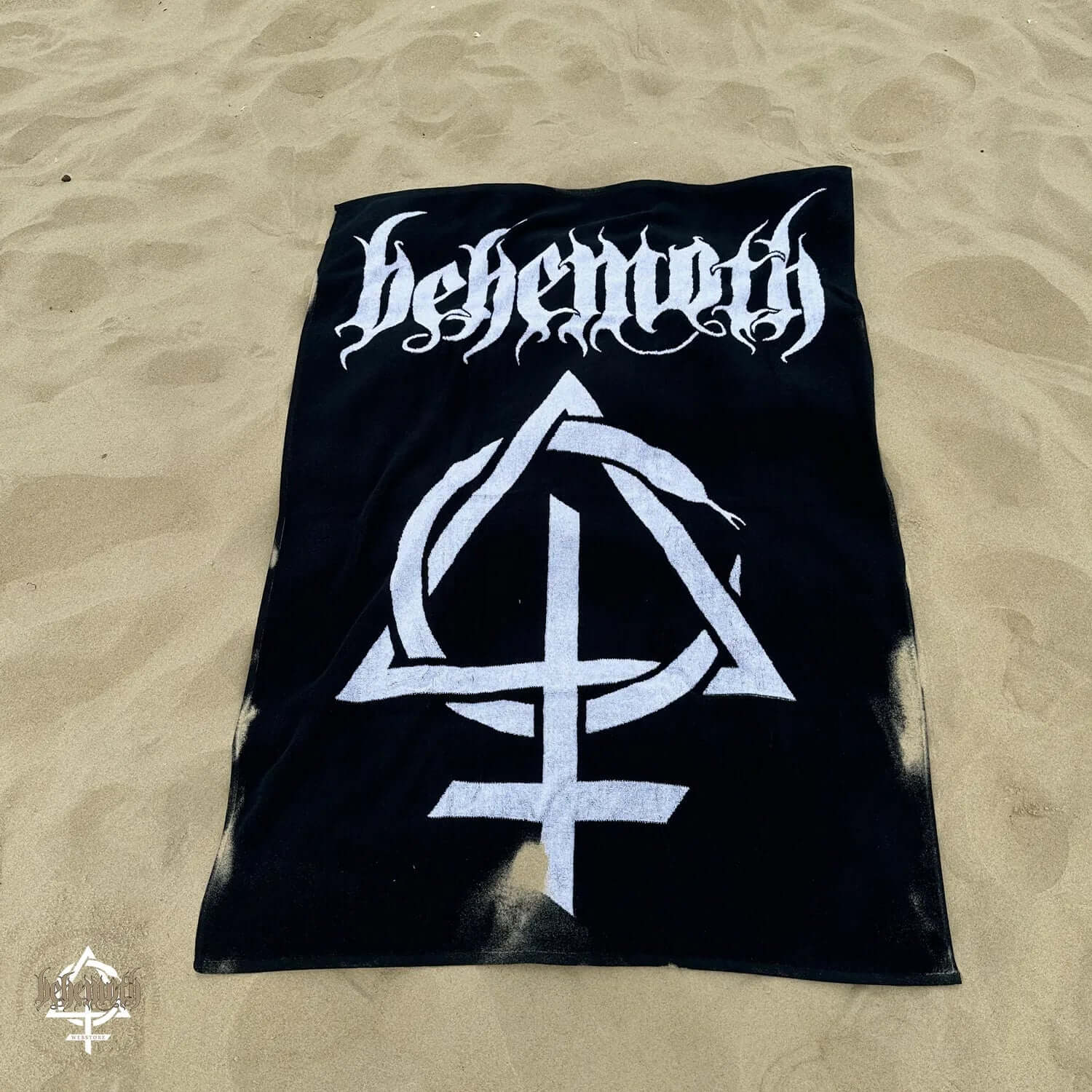 A woven 100% cotton towel Behemoth 'Contra' - Image 4