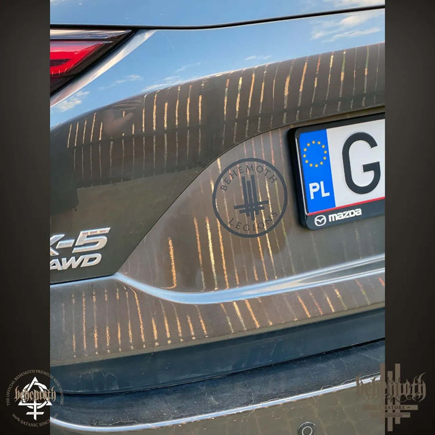 A Vinyl Sticker 'Behemoth Legions' Black