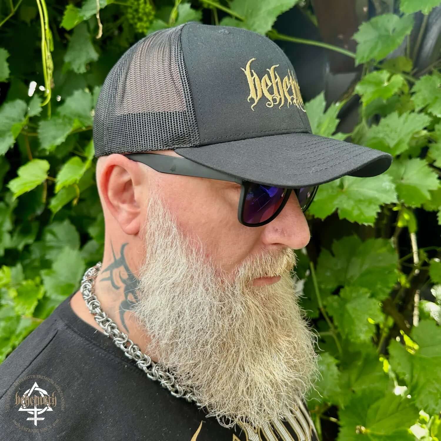 Behemoth 'Logo' classic trucker cap - Image 3