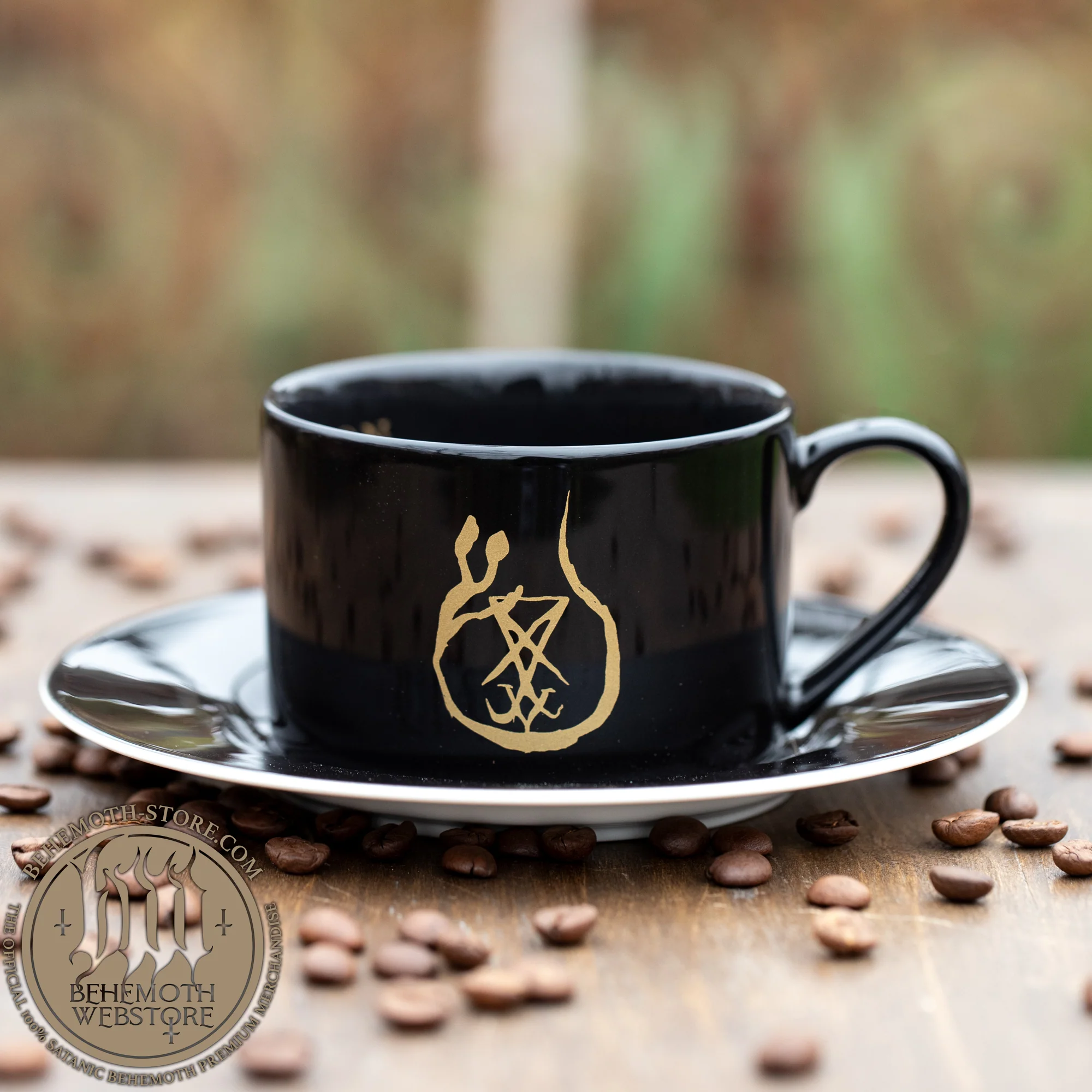 Behemoth – “Lvciferaeon” New Bone China Cup & Saucer (Black, 230 ml) - Image 4