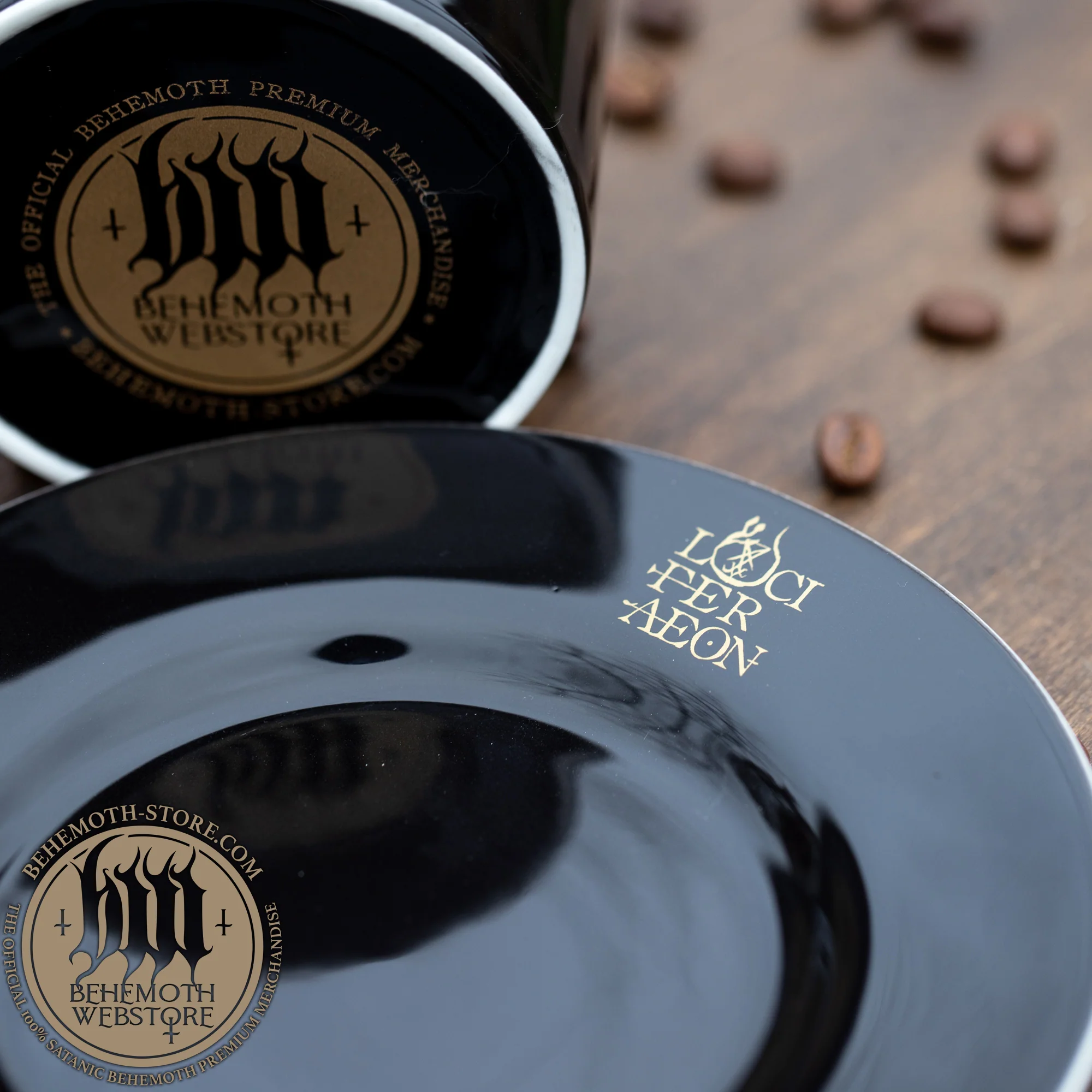 Behemoth – “Lvciferaeon” New Bone China Cup & Saucer (Black, 230 ml) - Image 7