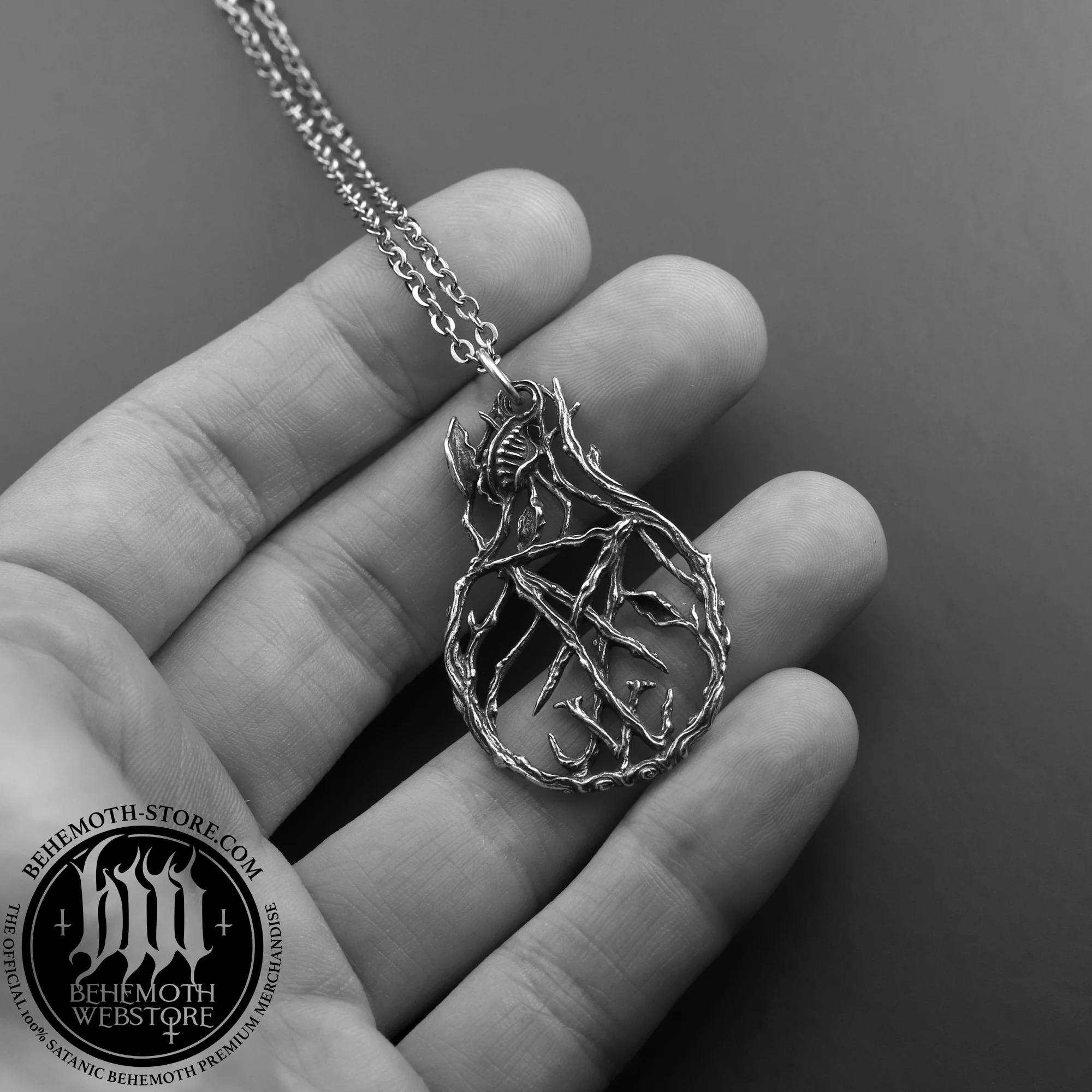 Behemoth 'Lvciferaeon' sterling silver necklace - Image 3