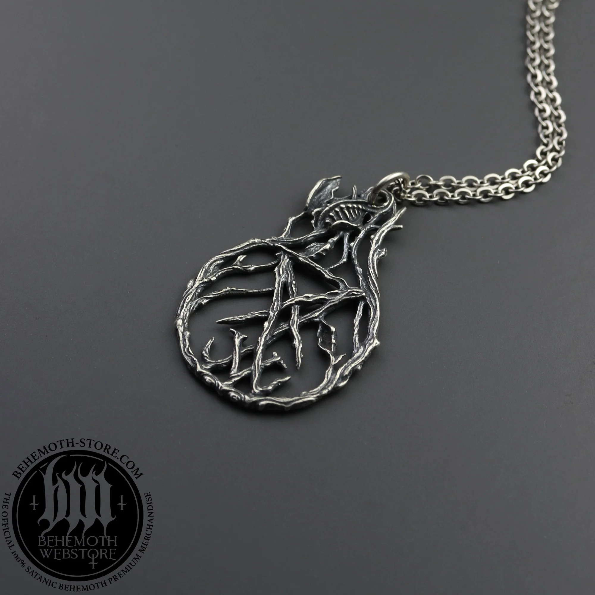 Behemoth 'Lvciferaeon' sterling silver necklace - Image 4