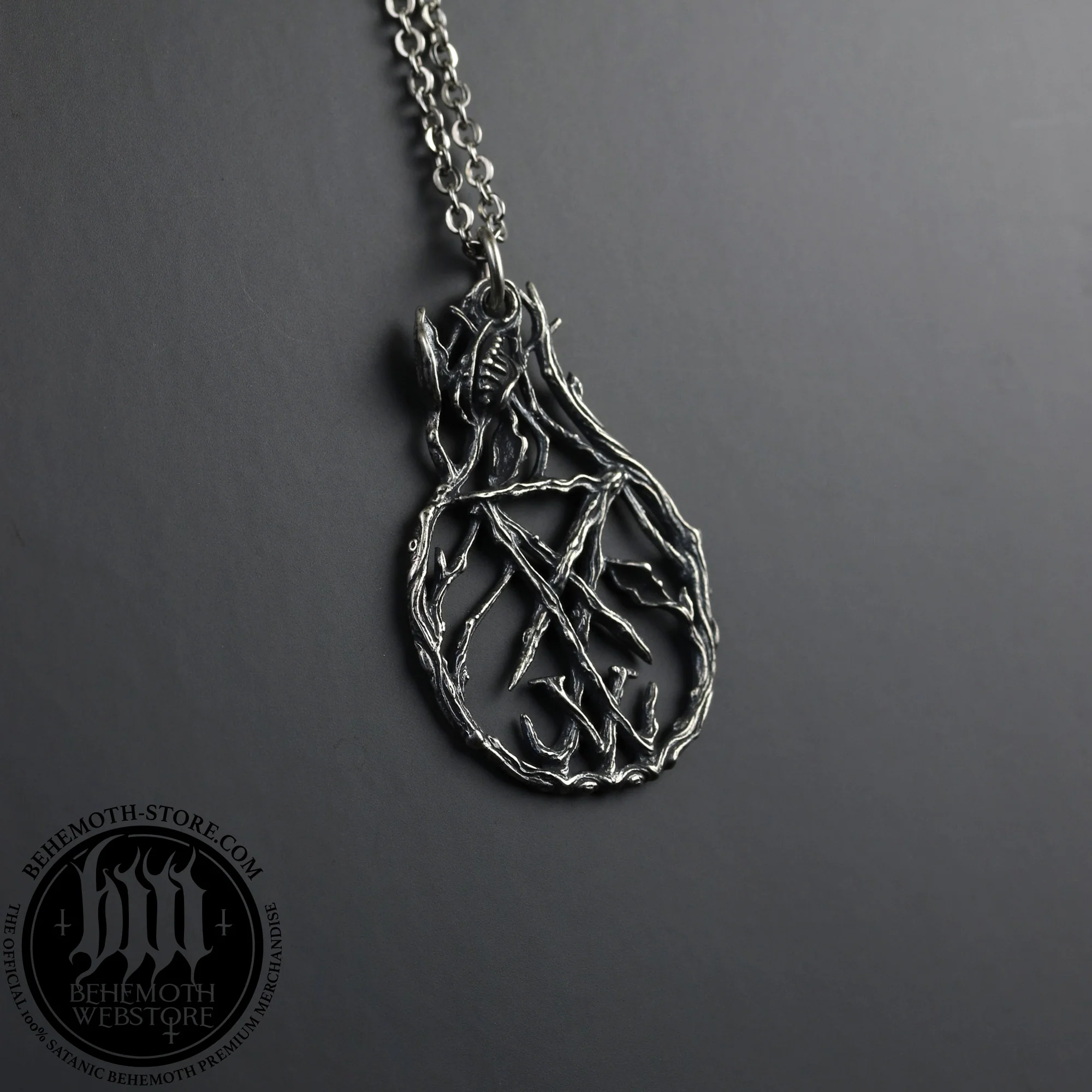 Behemoth 'Lvciferaeon' sterling silver necklace - Image 5