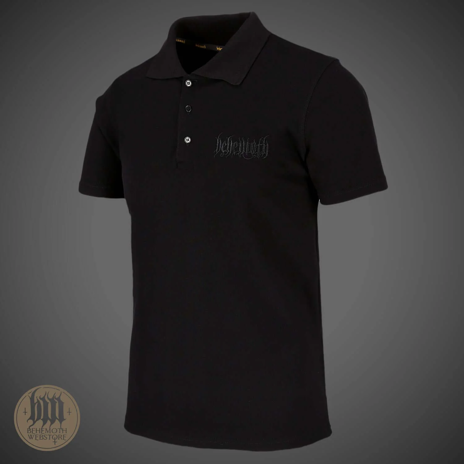 Behemoth 'The Satanist' Blackest Ov The Black polo T-Shirt - Image 5