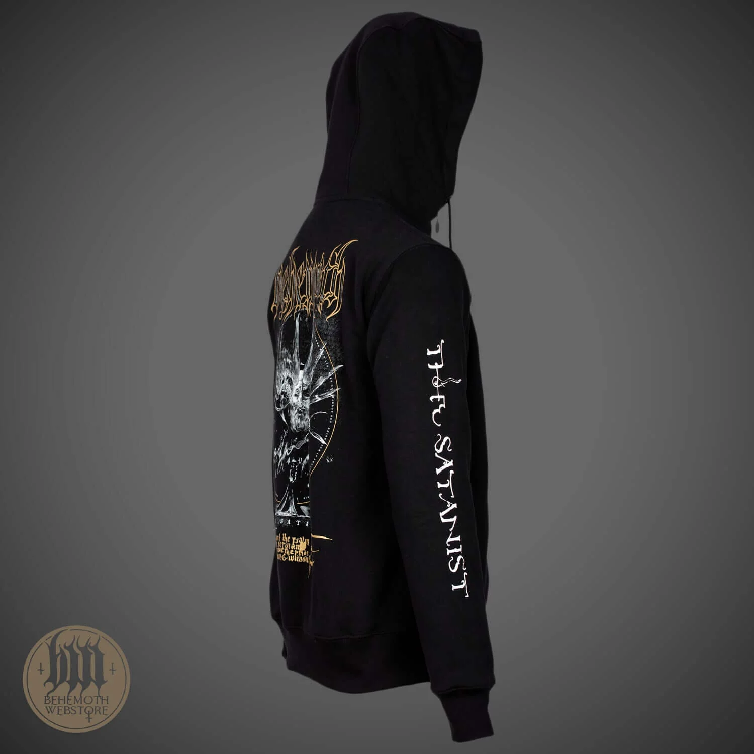 Behemoth 'The Satanist X' hooded sweatshirt with zip - Image 3