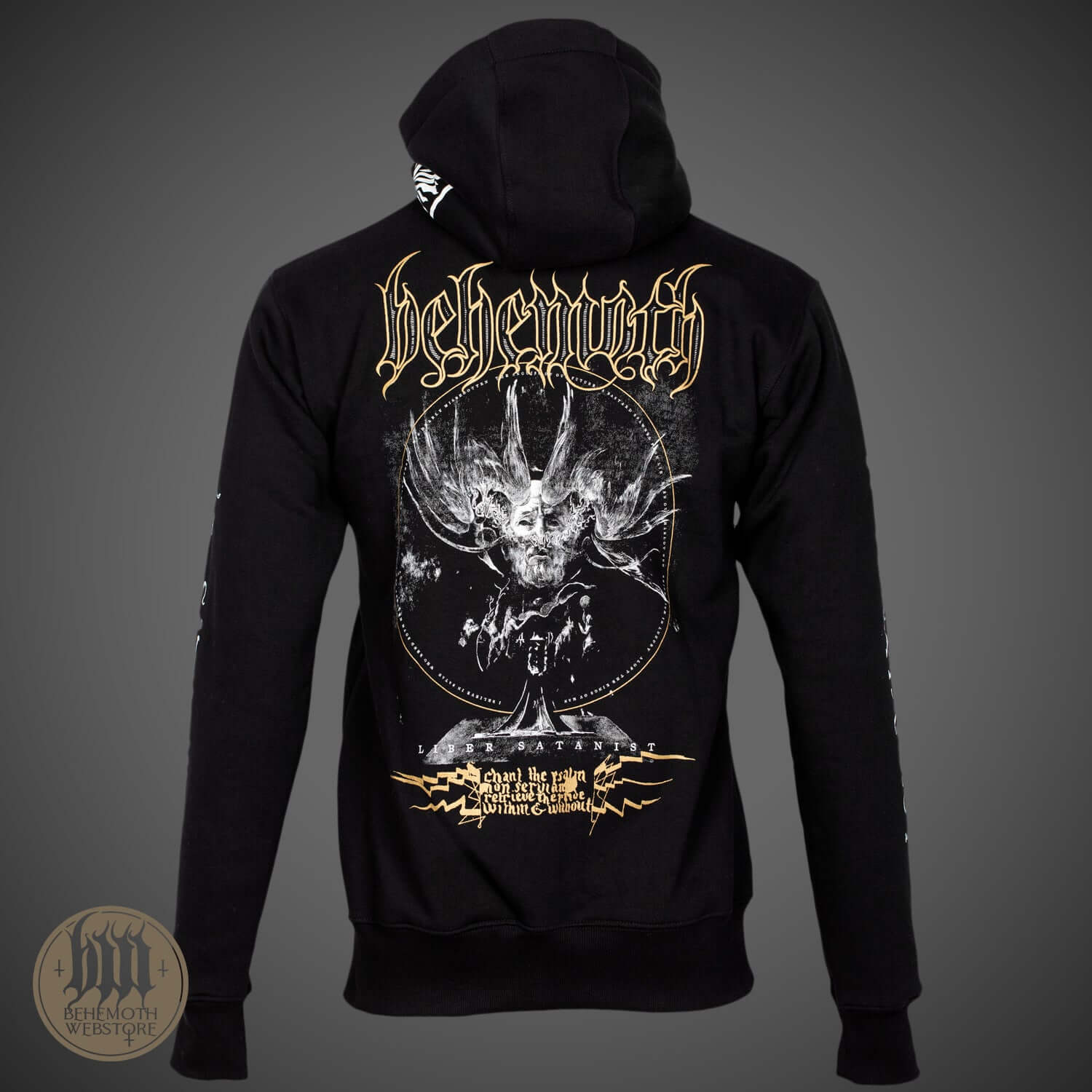 Behemoth 'The Satanist X' hooded sweatshirt with zip - Image 4