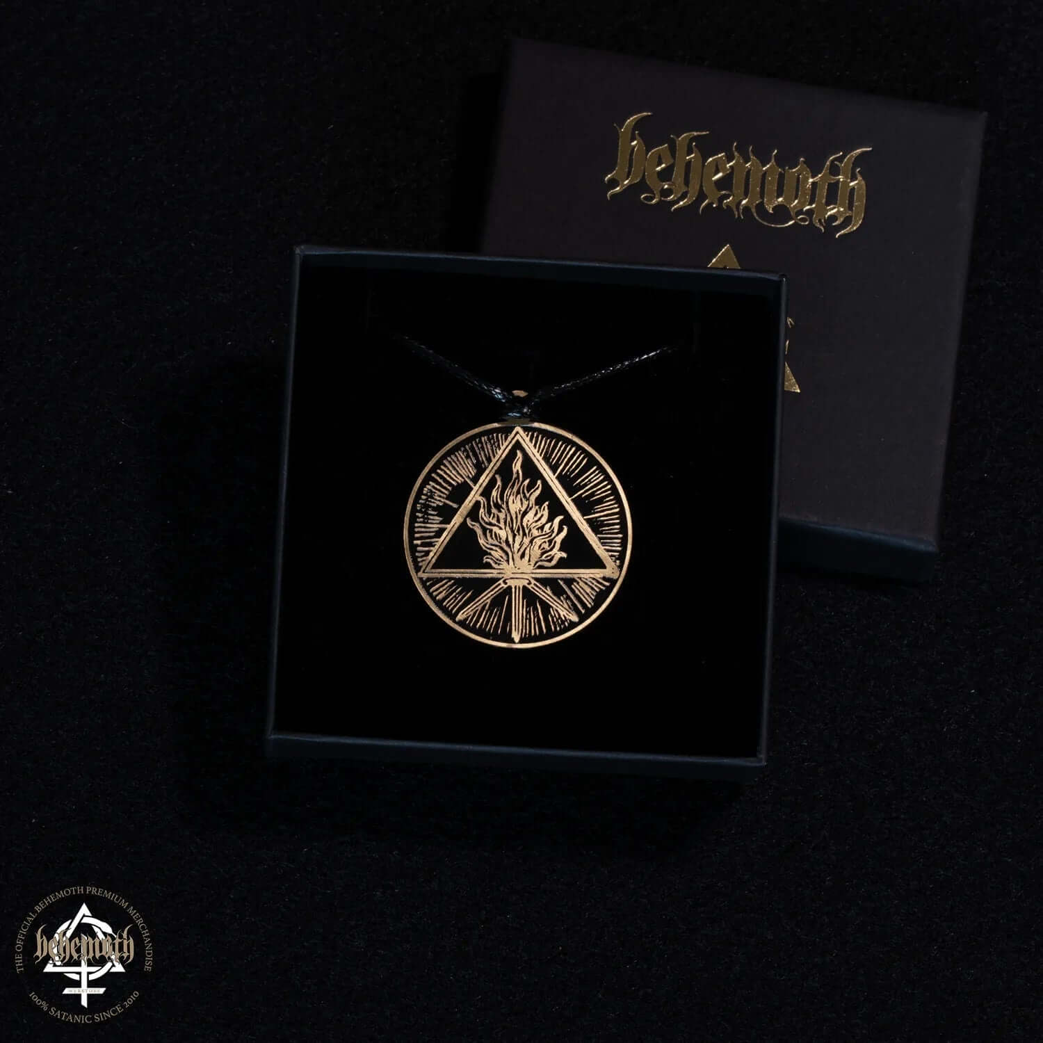 Behemoth 'The Unholy Trinity' brass necklace - Image 2