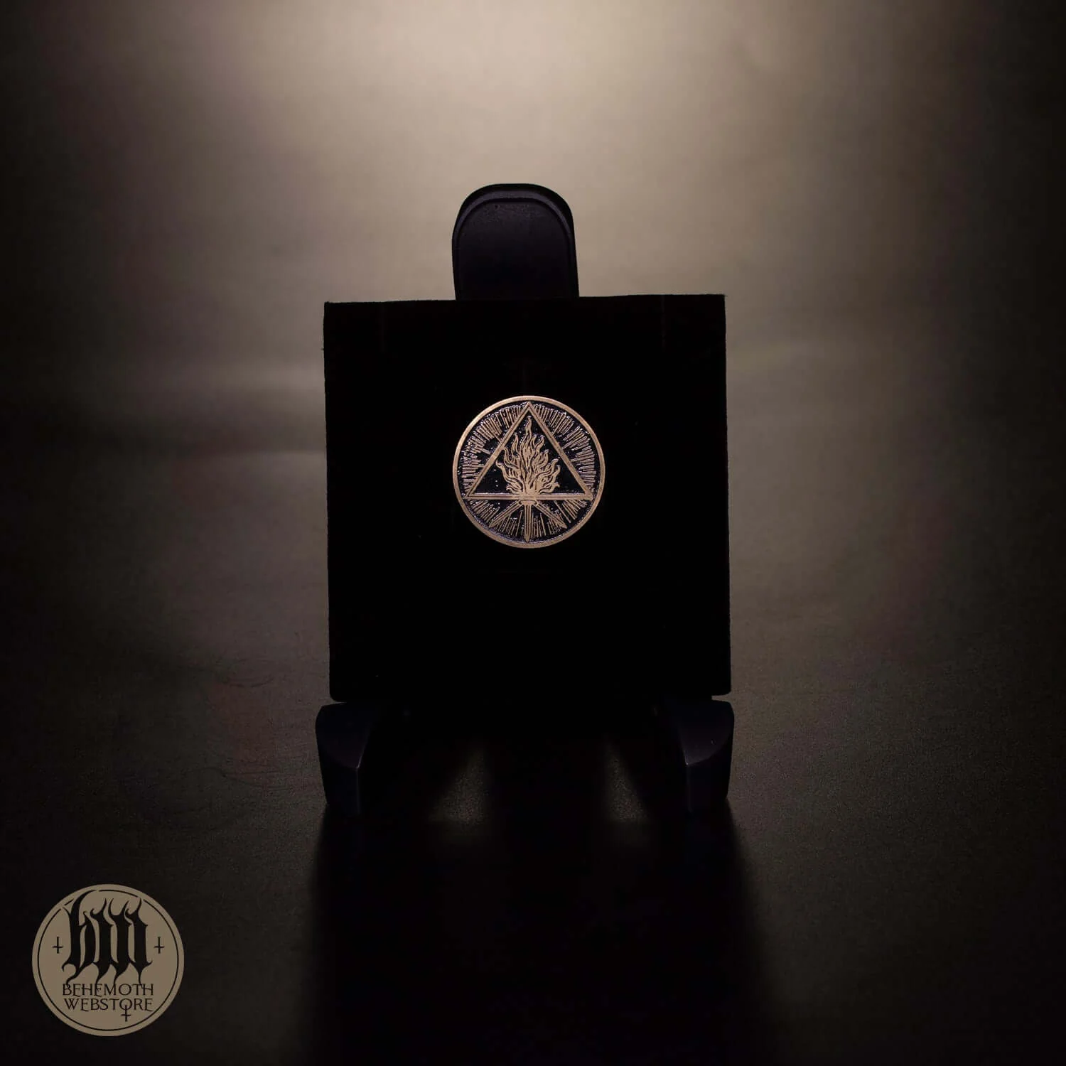 Behemoth 'The Unholy Trinity' brass pin