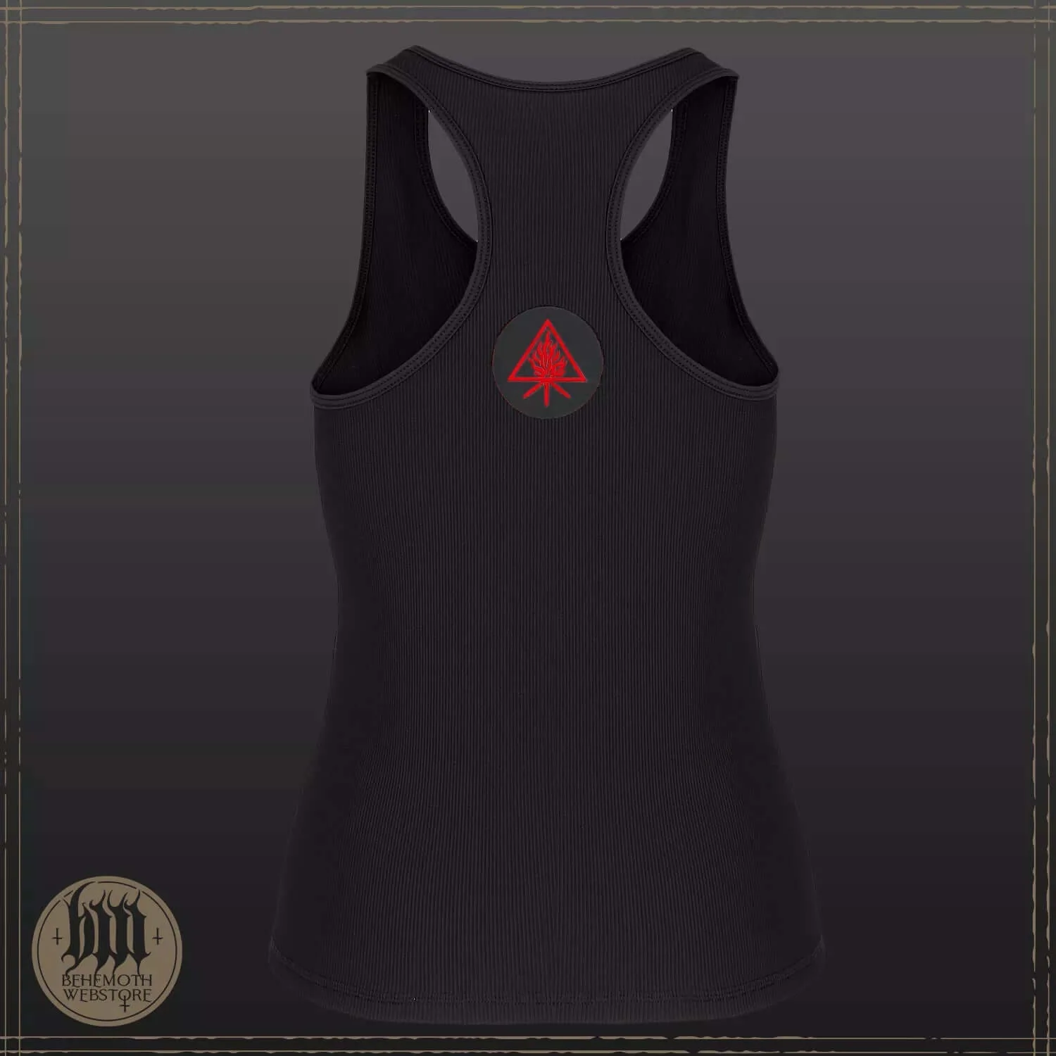 Behemoth 'The Unholy Trinity' women premium sports sleeveless  shirt - ribbed - Image 4