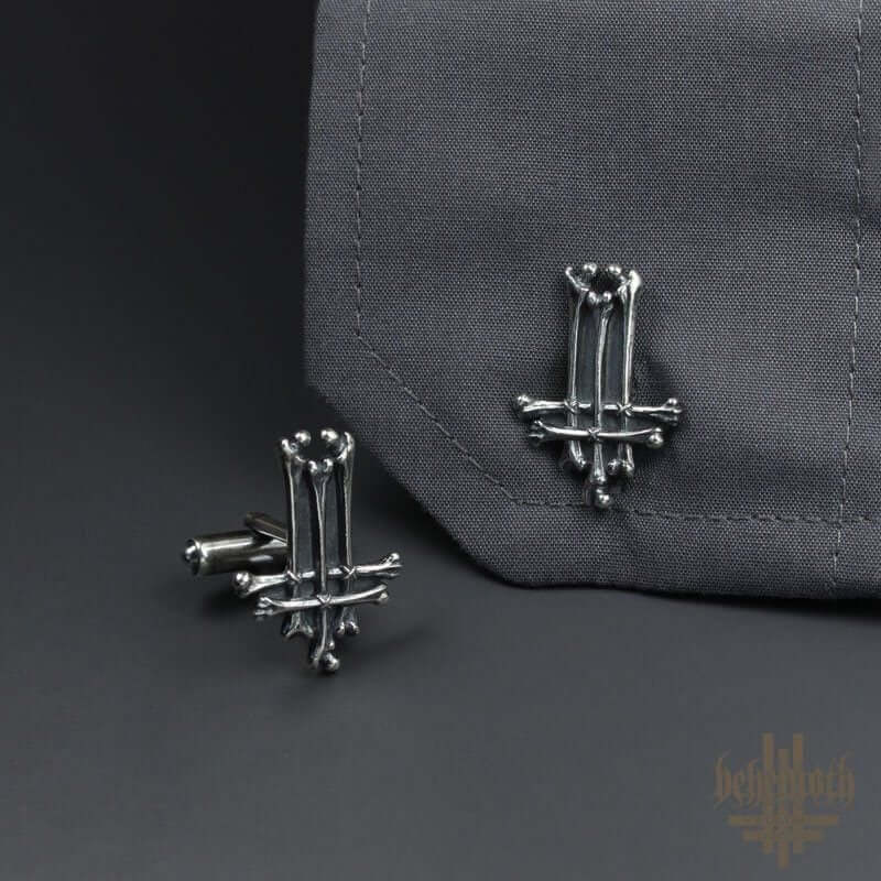 Behemoth 'Trivmviratvs' sterling silver cufflinks - Image 5