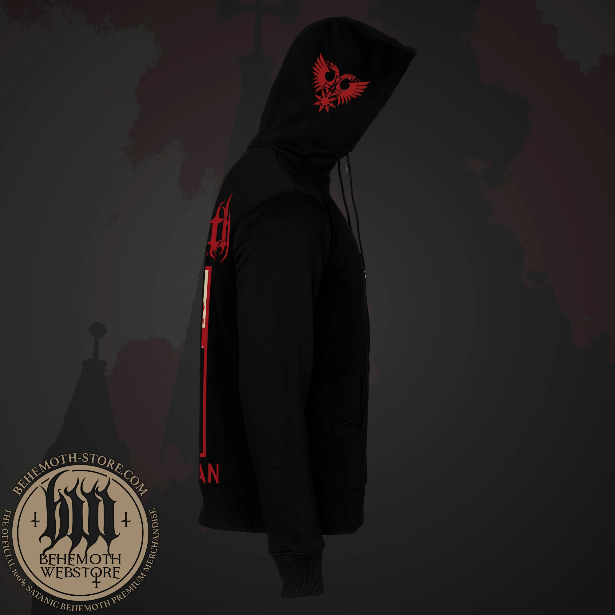 Behemoth 'Yes We Can' hooded sweatshirt with zip - Image 3