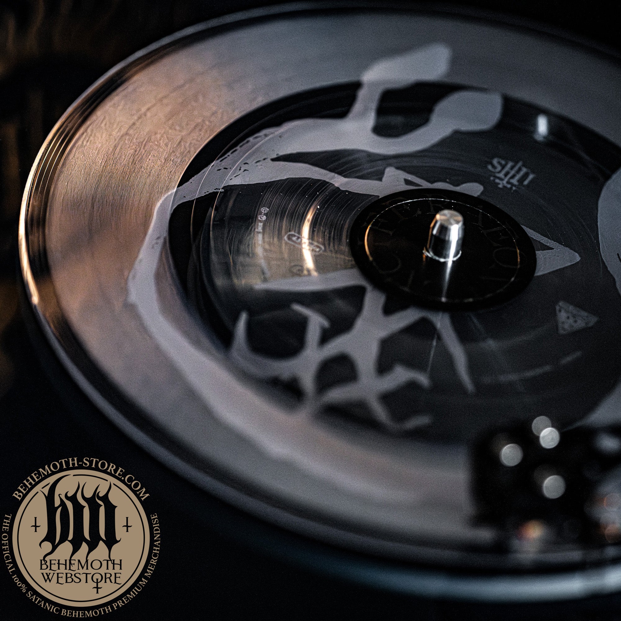 “Lvciferaeon” – 7″ Vinyl Single by Behemoth (Transparent, Laser-Etched, Signed, Limited to 350) - Image 4