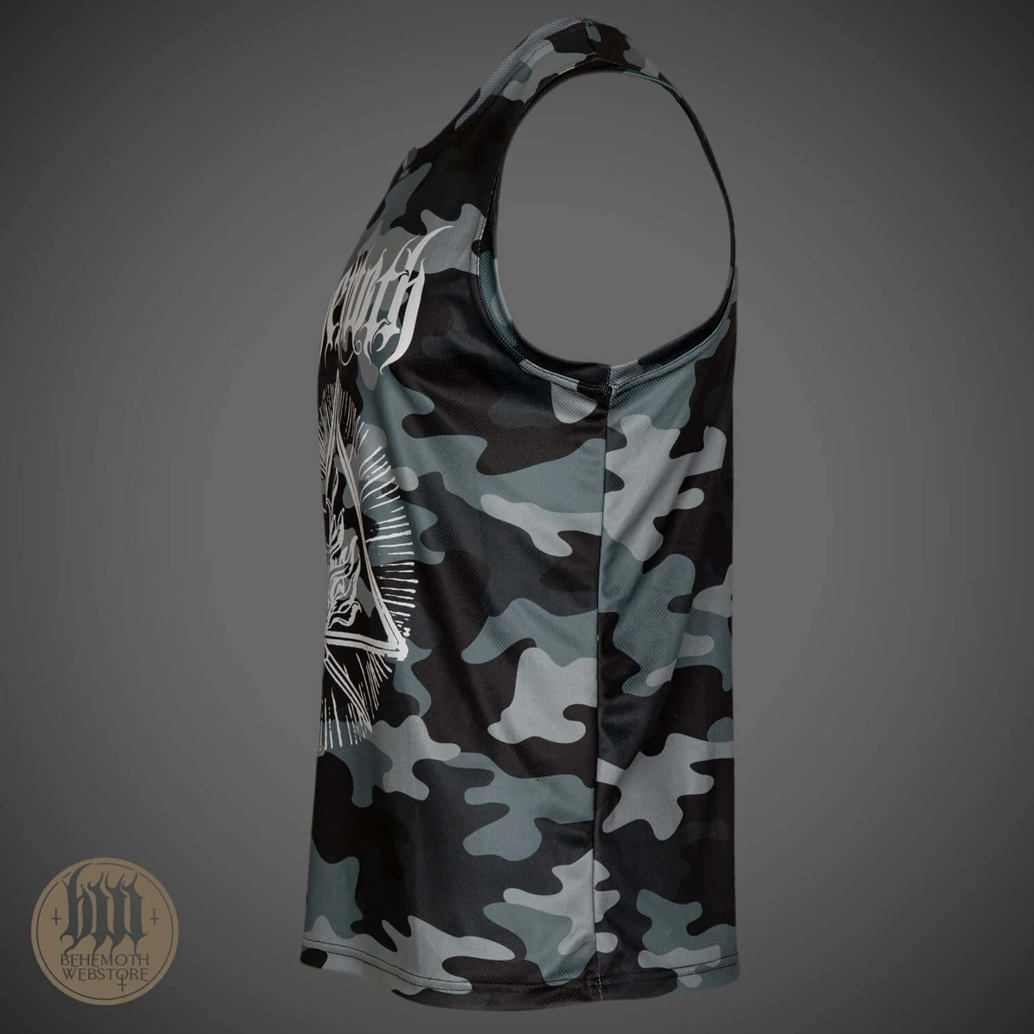 'The Satanist' Behemoth Functional Camo Tank-Top Shirt - Image 3