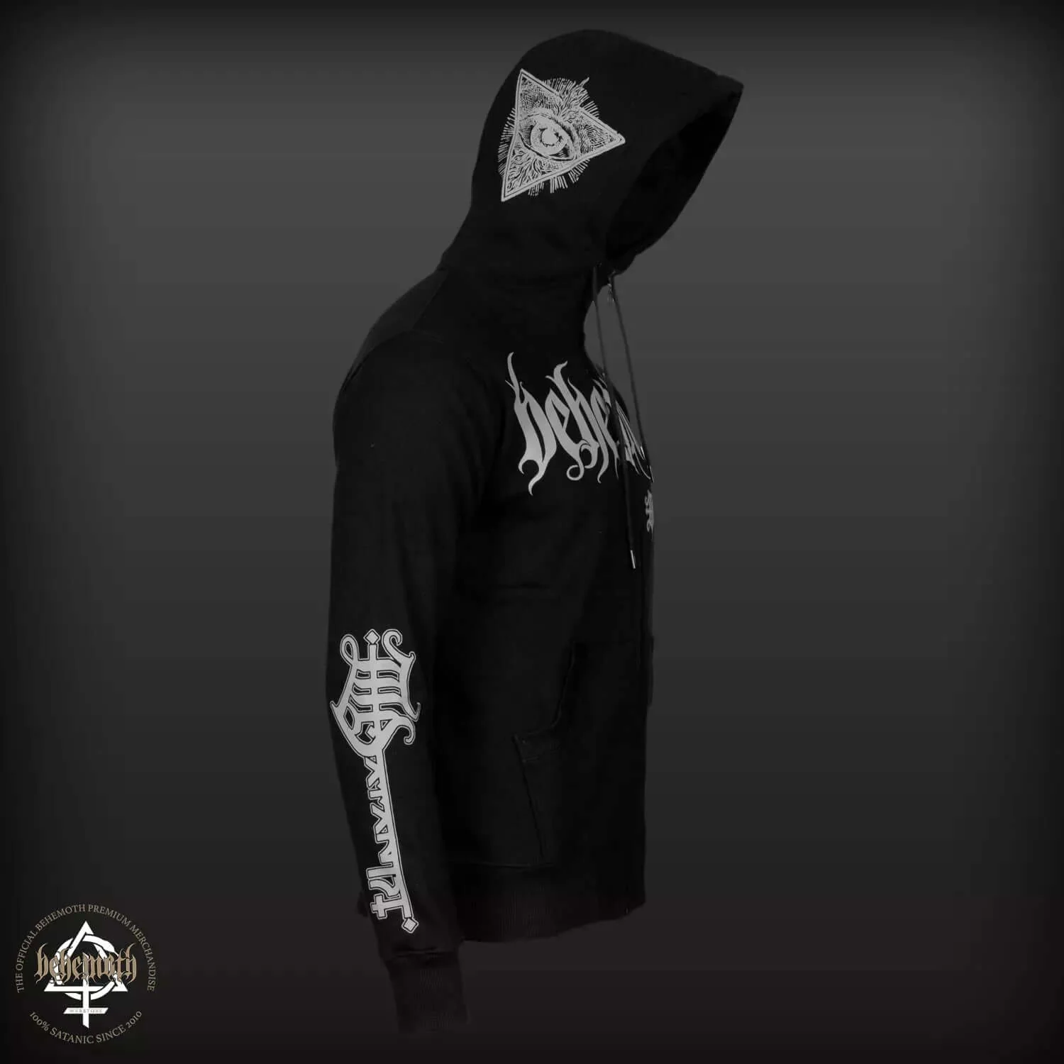 'The Satanist' Behemoth hooded sweatshirt with zip - Image 2