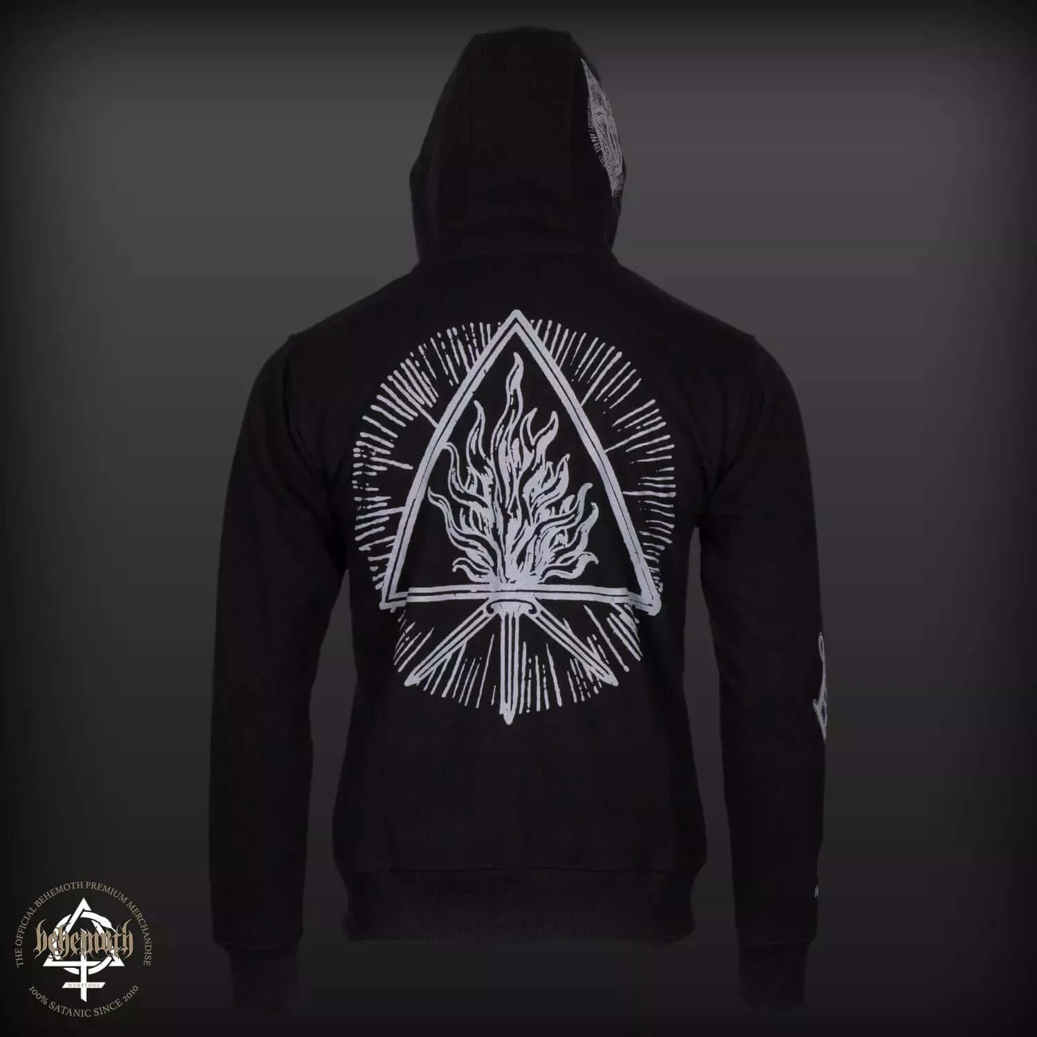 'The Satanist' Behemoth hooded sweatshirt with zip - Image 3