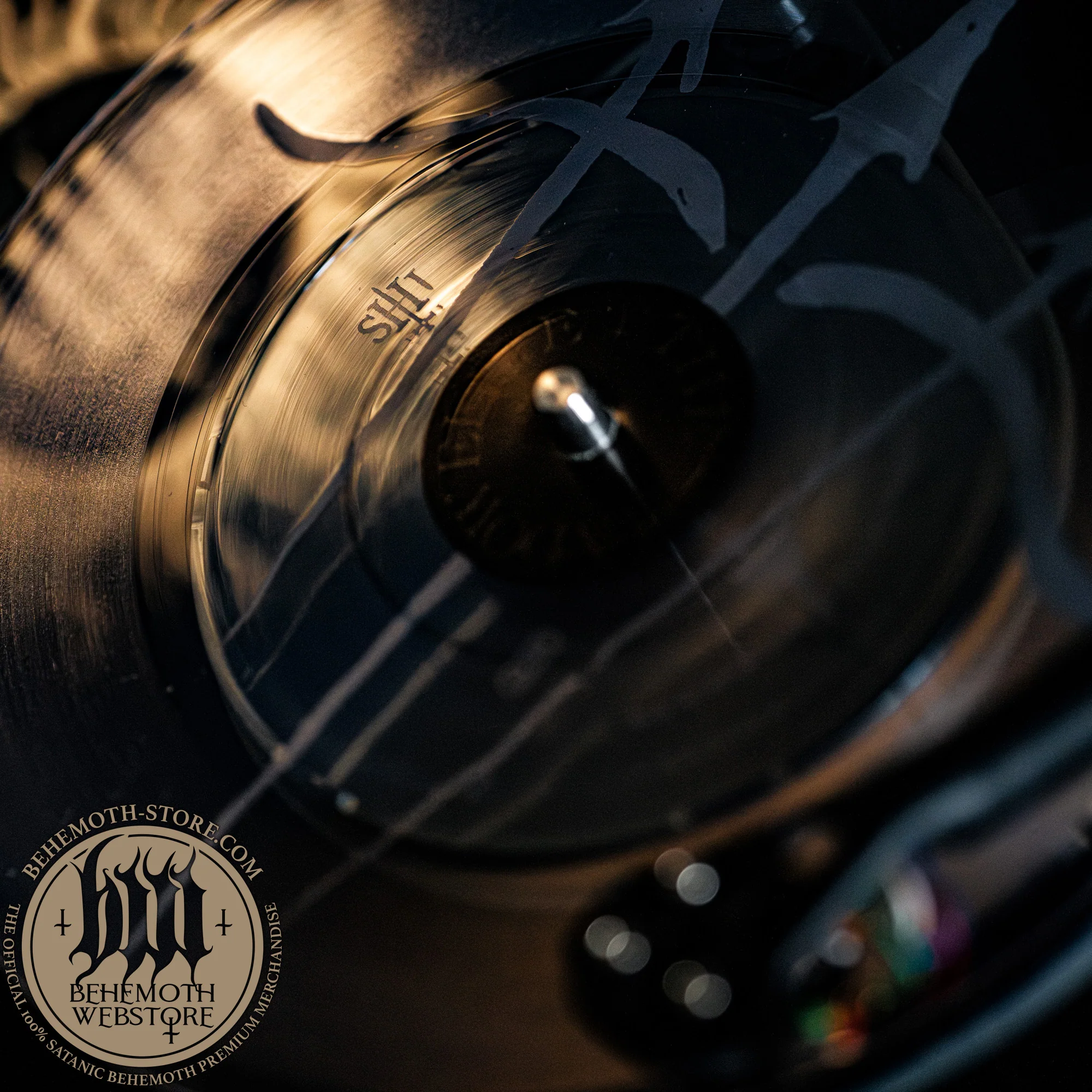 “The Shadow Elite” – 7″ Vinyl Single by Behemoth (Transparent, Laser-Etched, Signed, Limited to 350) - Image 4