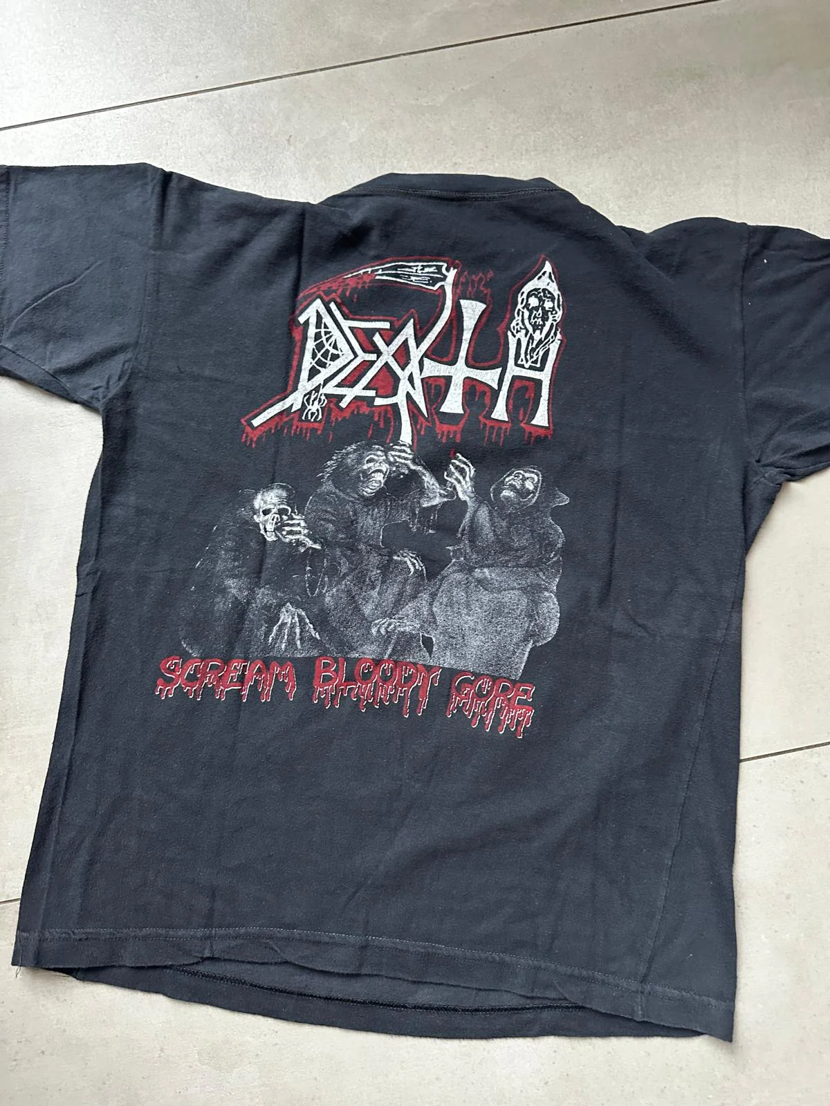 Vintage Hell – Death – Scream Bloody Gore Original Shirt - Image 2