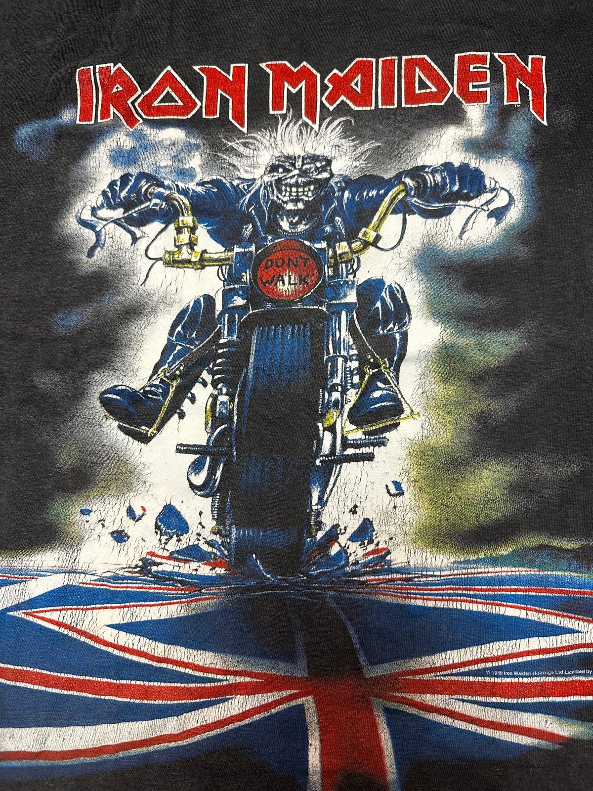 Vintage Hell – IRON MAIDEN Dont walk vintage shirt - Image 2