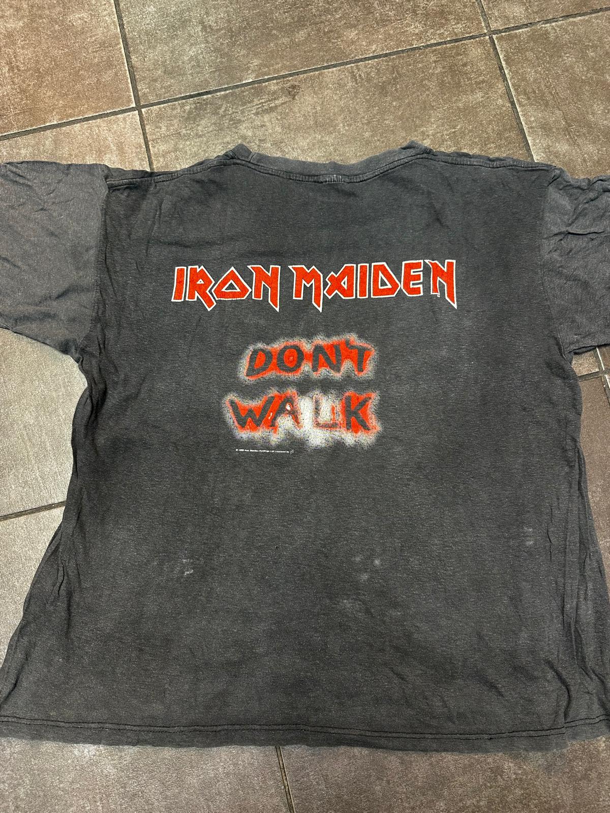 Vintage Hell – IRON MAIDEN Dont walk vintage shirt - Image 4