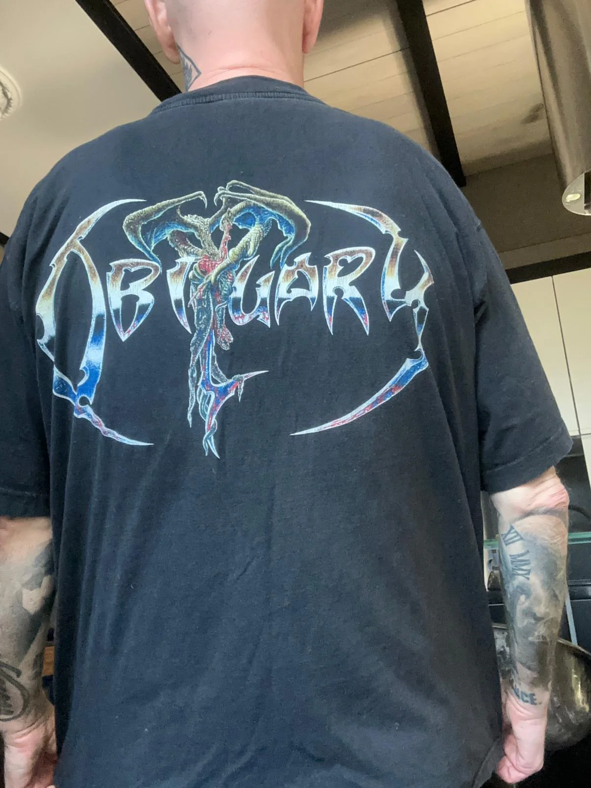 Vintage Hell – OBITUARY – Classic Logo (T-Shirt) - Image 3