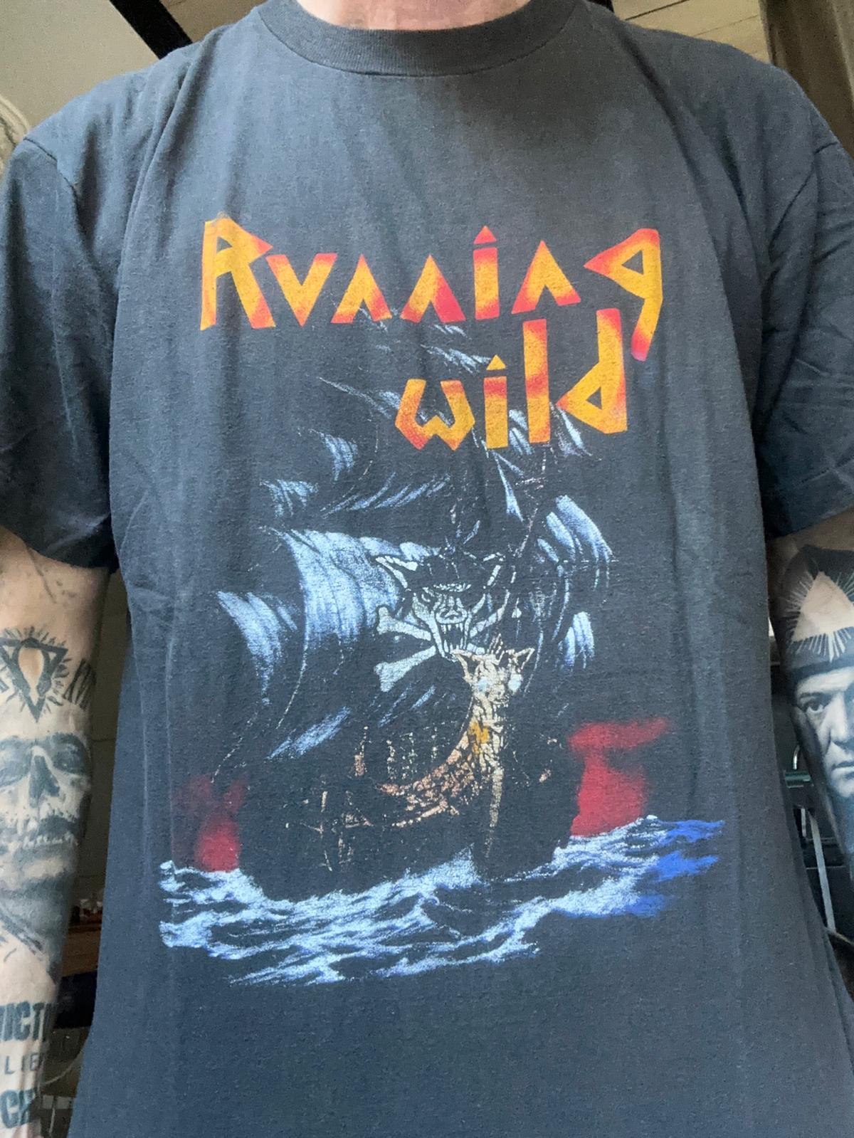 Vintage Hell – RUNNING WILD – Under Jolly Roger (T-Shirt) - Image 2